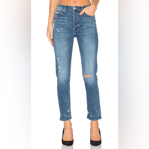 MOTHER | Cheeky Distressed Slim Jeans 28 - Picture 1 of 14
